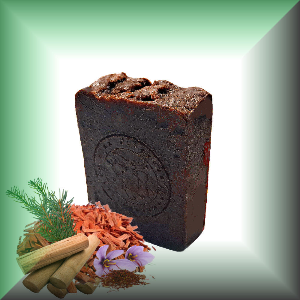 Herbal Cleansing Bar (Soap) with Six Kinds of Sandalwood & Botanical Extracts - All-Natural